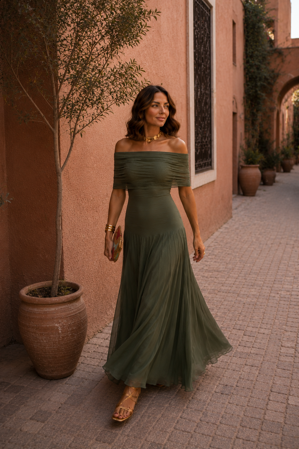 Robe de Tolède en vert