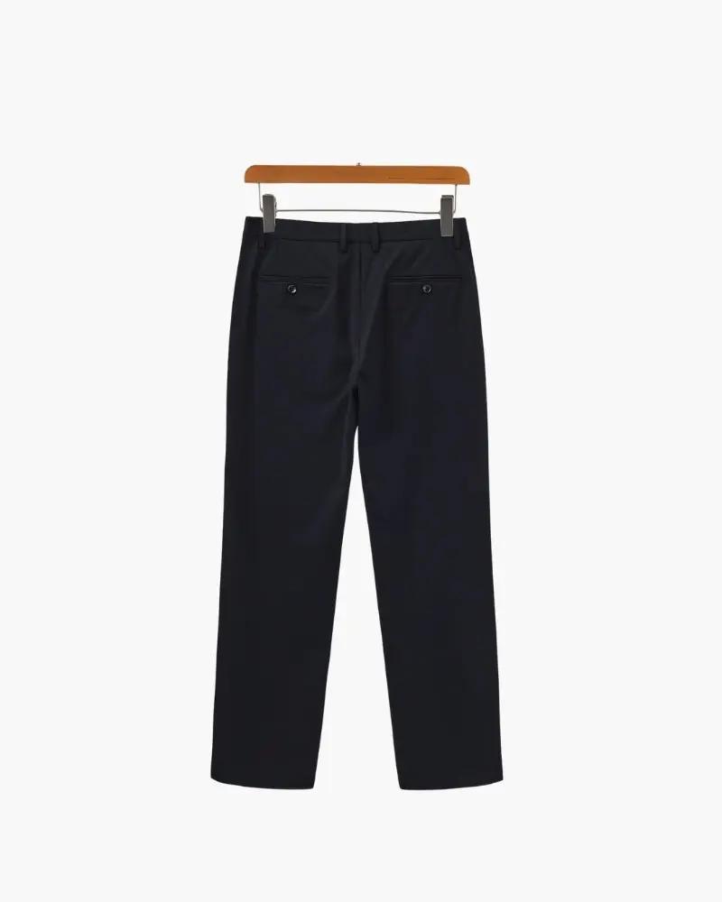 Wool Blend Trousers Old Money