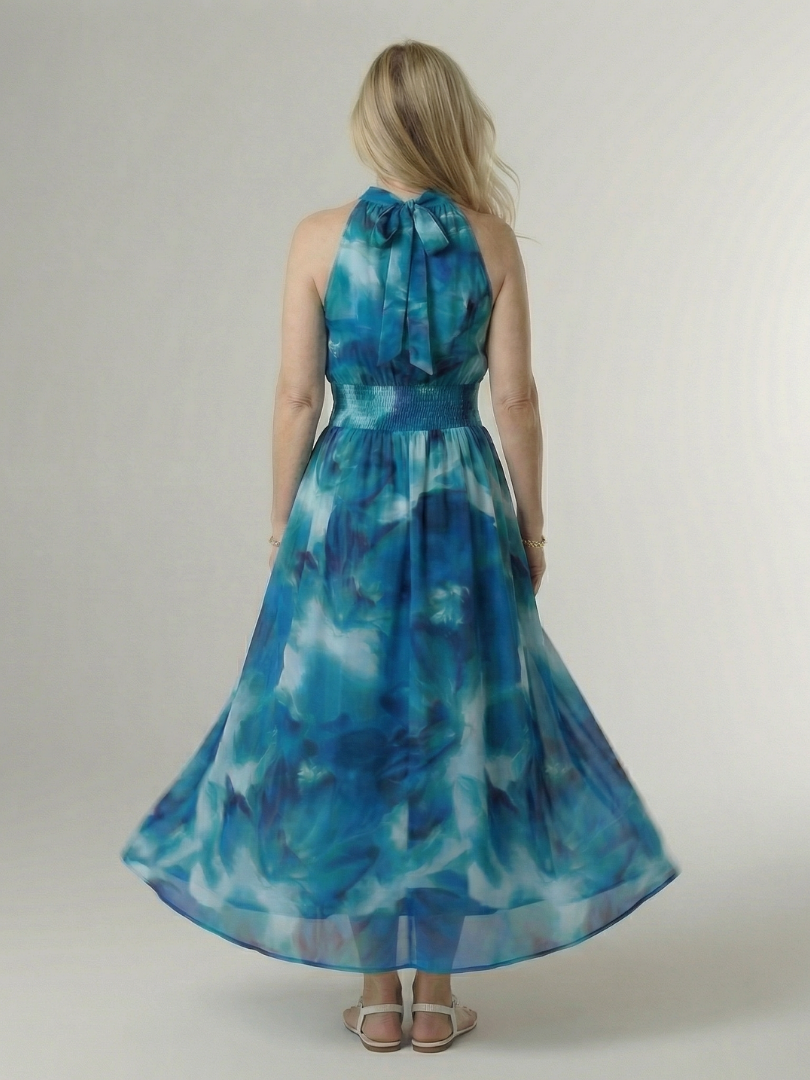 Sylin | Robe midi à licou froncé