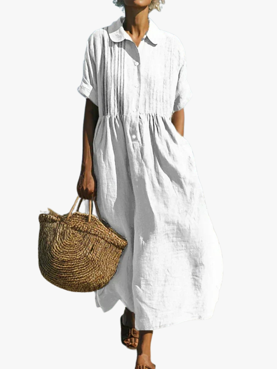 ROBE ÉLÉGANTE EN LIN POUR FEMMES
