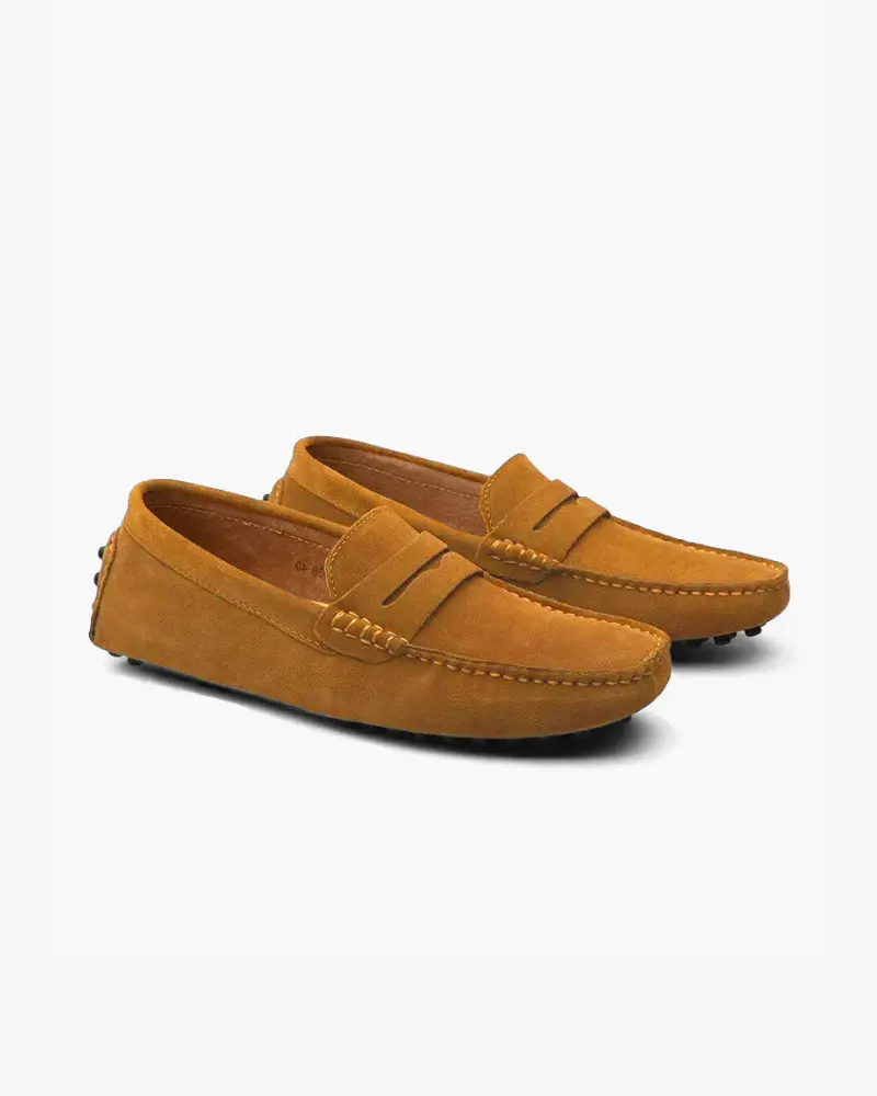 Suede Driver Loafers Old Money