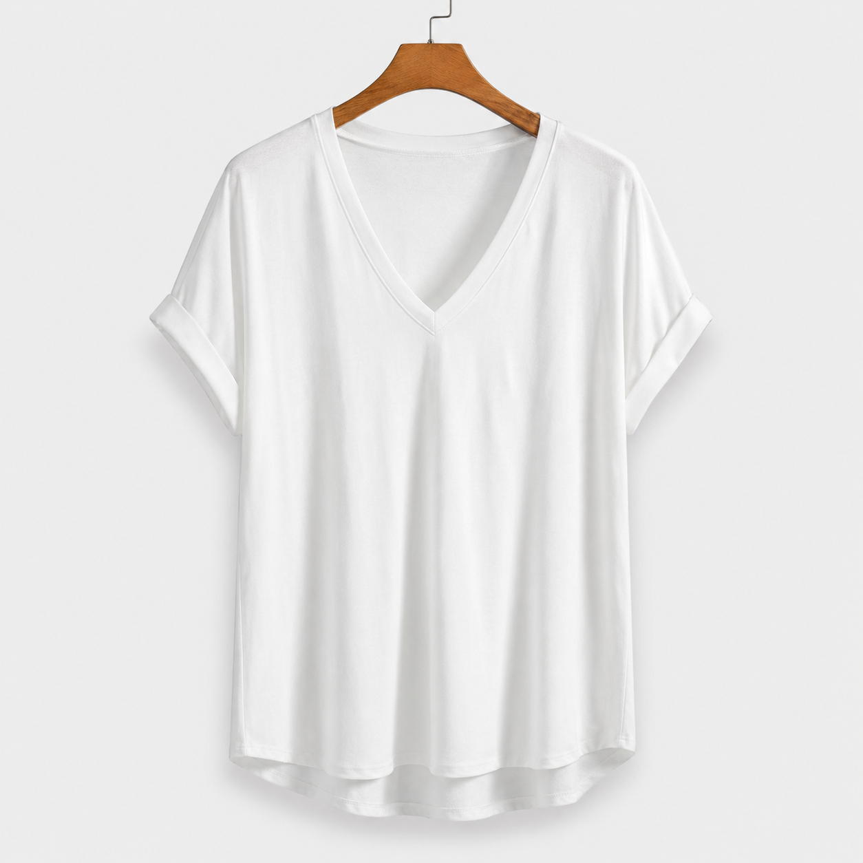 T-shirt manches courtes uni patchwork