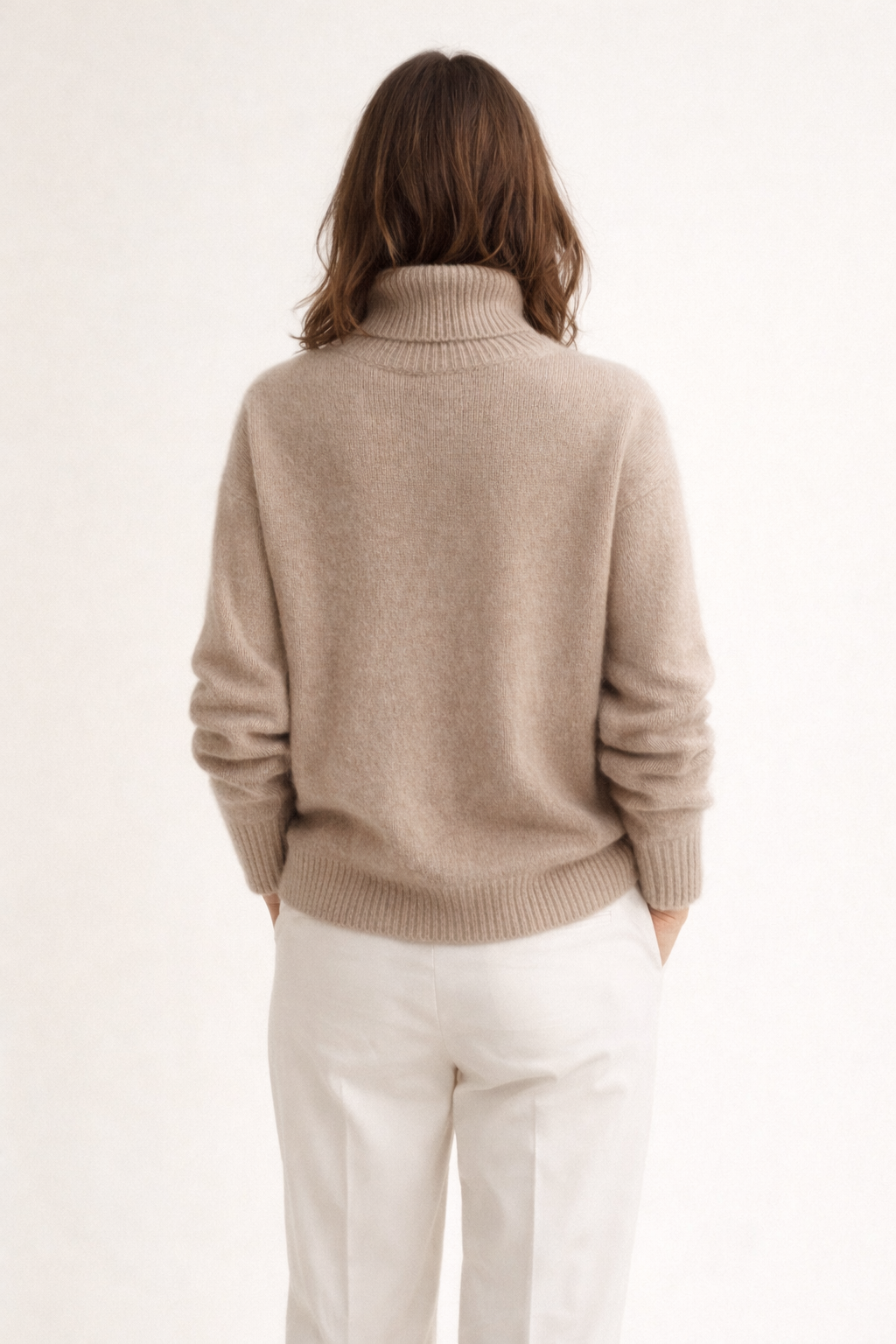 Pull Doux à Col Roulé