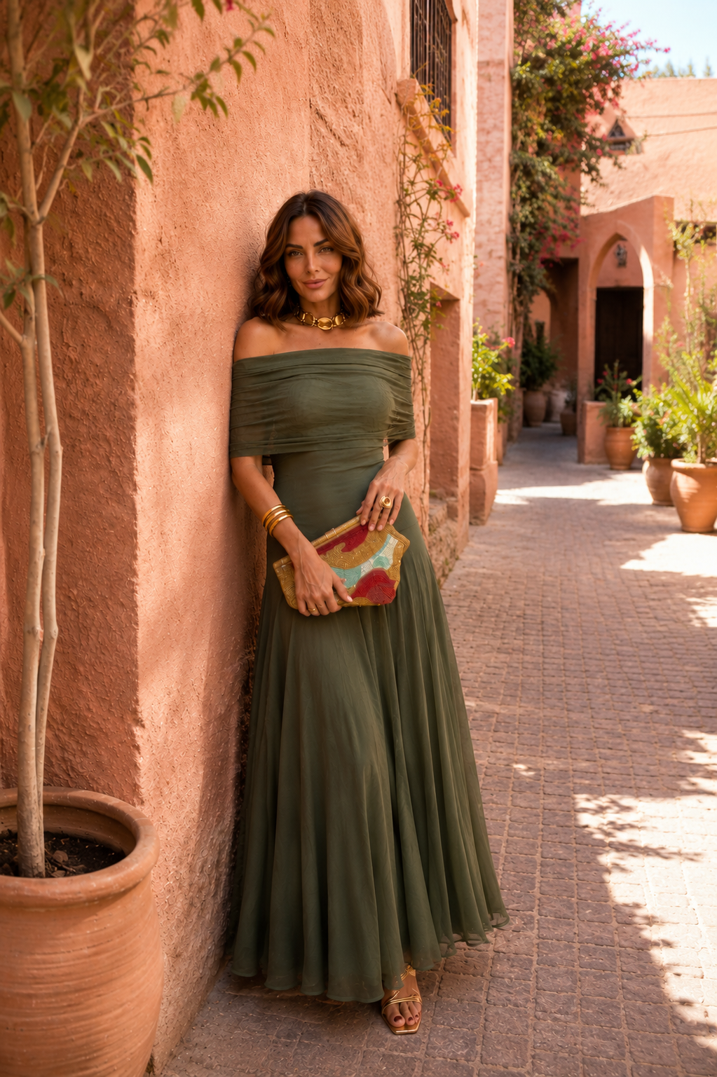 Robe de Tolède en vert