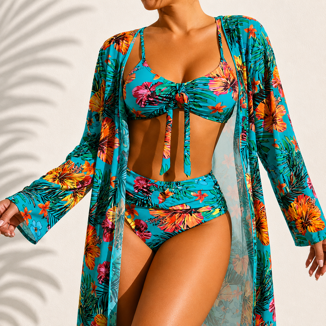 DANOIR | Bikini 3 Pièces Élégant Tropical Marie