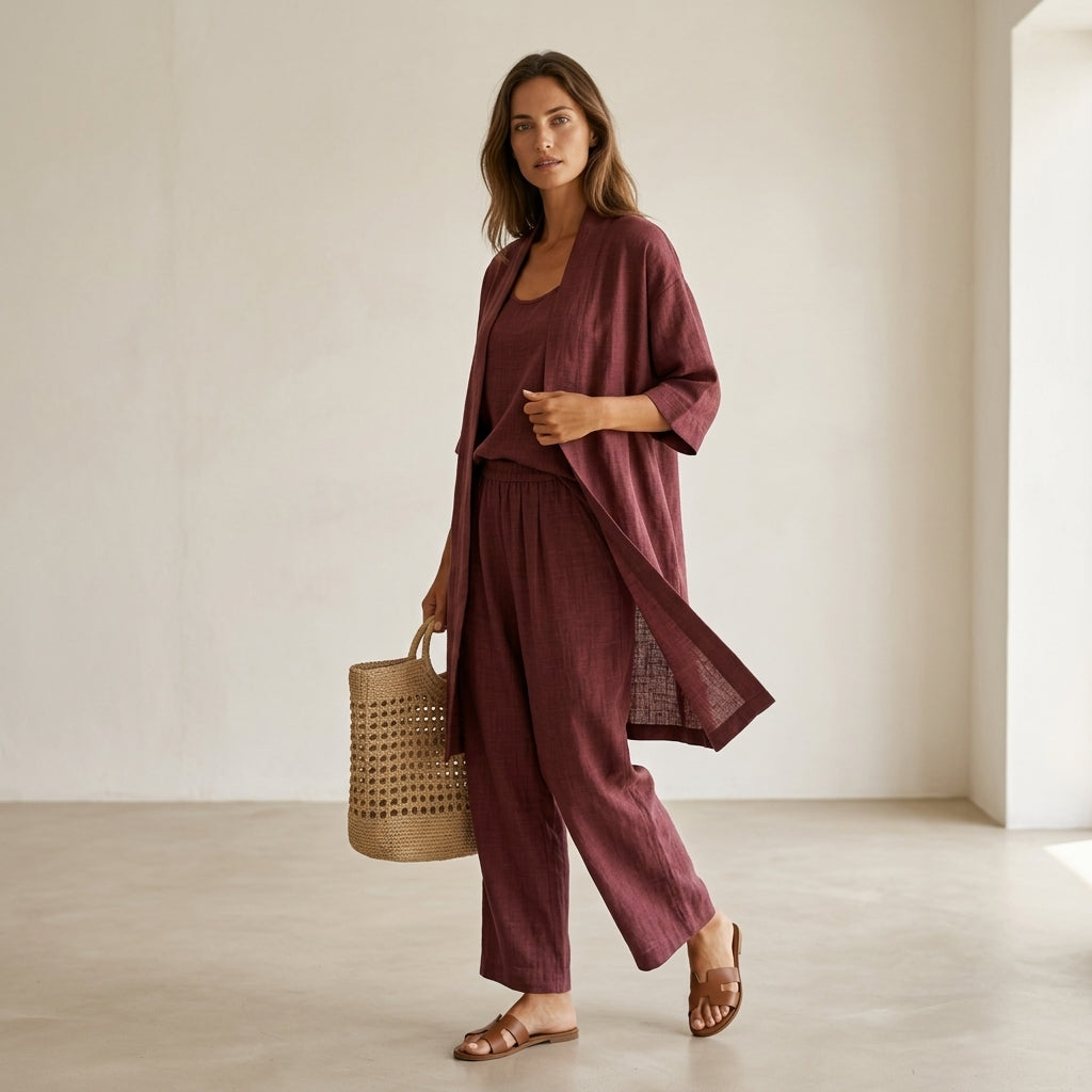 Isabela™ | Ensemble de lin élégant et sophistiqué
