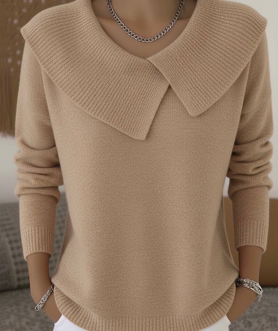 Pull côtelé élégant Rylee de Danoir Paris, en tissu fin et confortable, présenté en image.