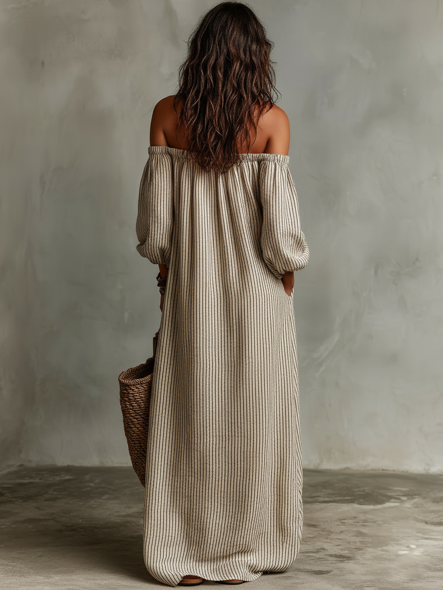 Carmen | Robe longue épaules dénudées