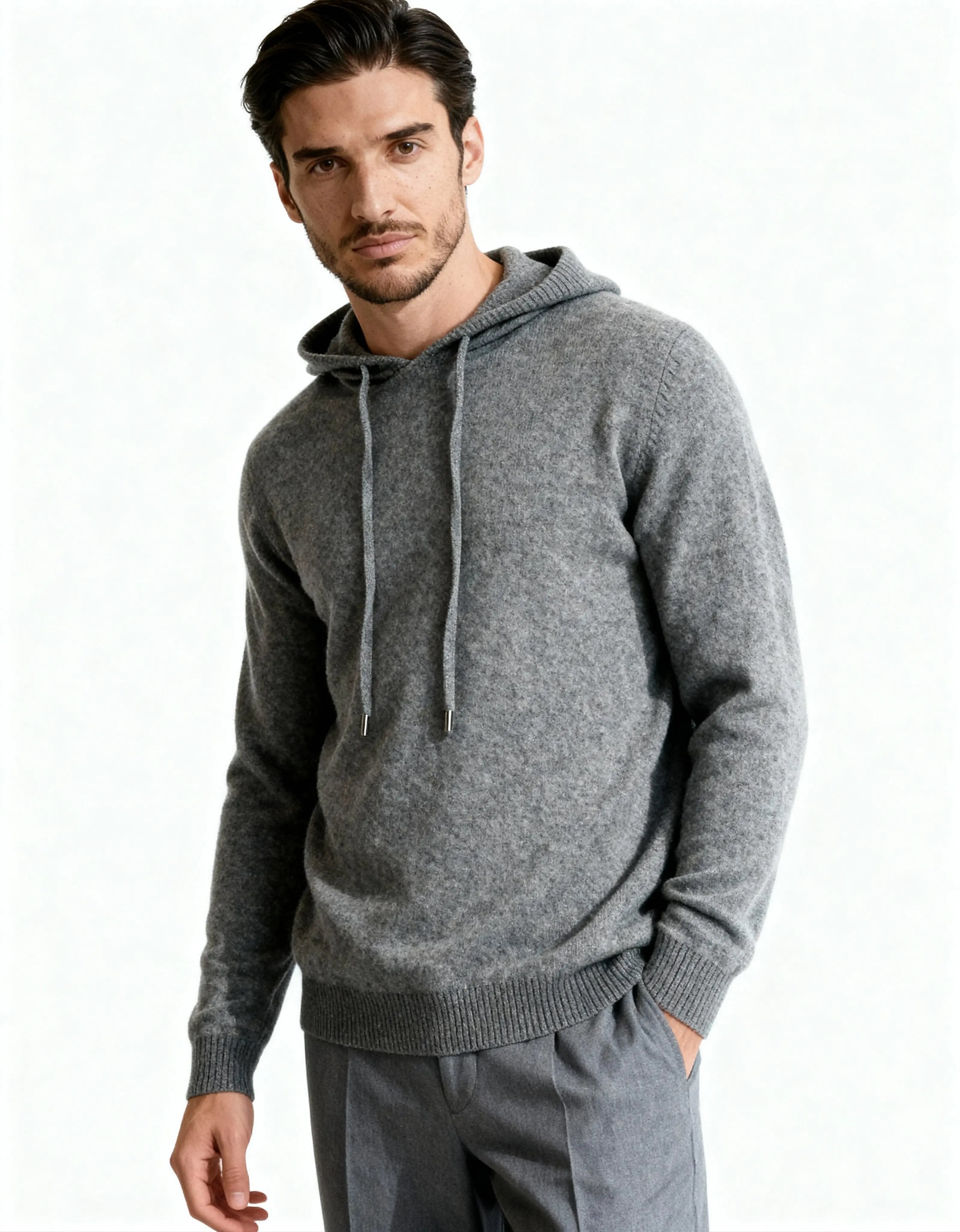 100% Cashmere Hoodie Old Money