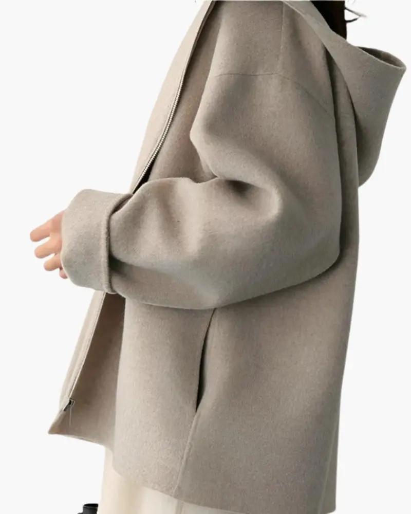 Marlow Wool Zip Coat Old Money Women