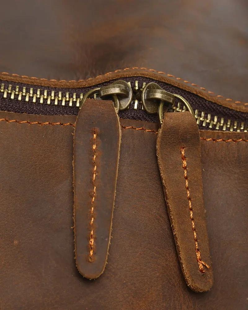 Montague Leather Duffle Old Money