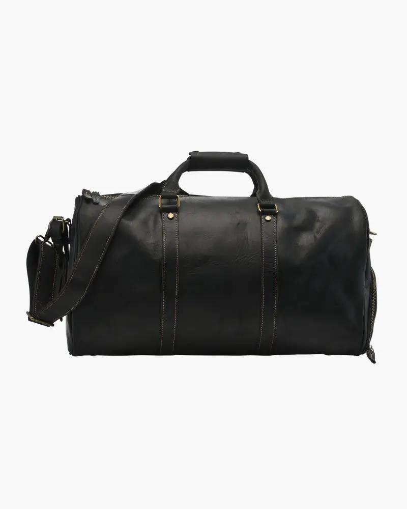 Montague Leather Duffle Old Money