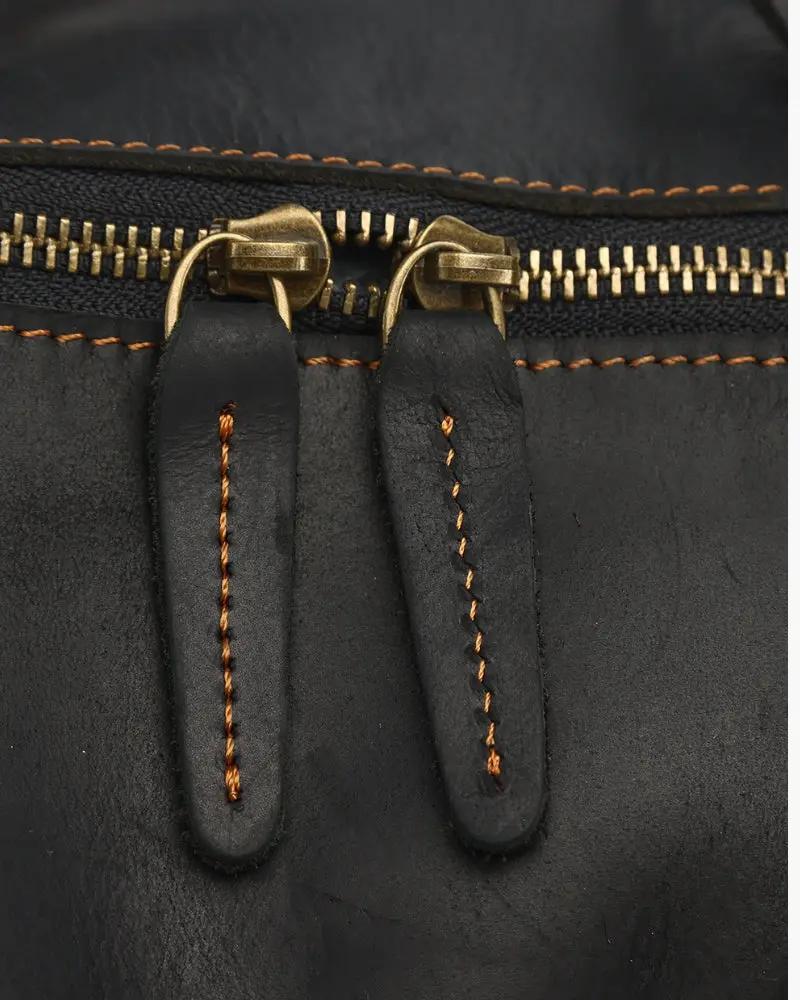 Montague Leather Duffle Old Money