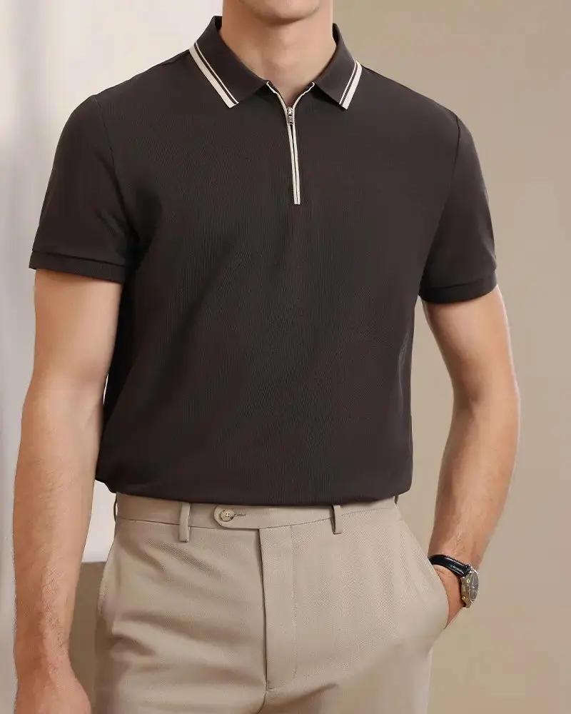 Ridgeway Zip Polo Old Money