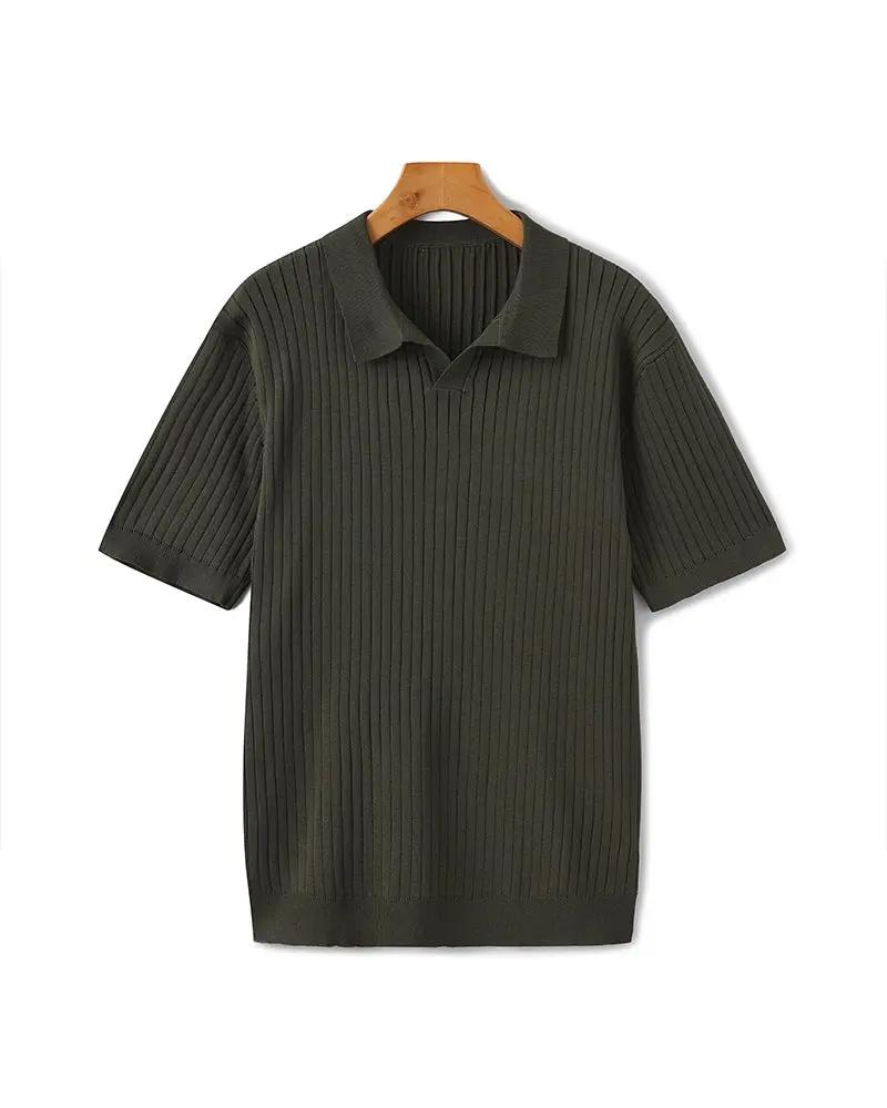 Premium Ribbed Polo Old Money