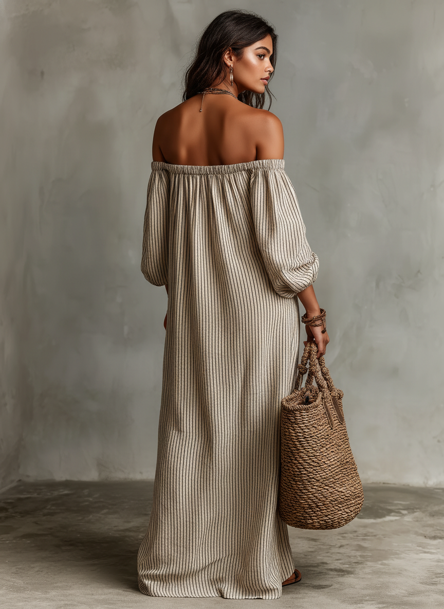Carmen | Robe longue épaules dénudées