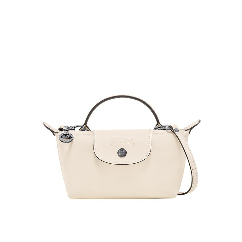 Mini sac Longchamp en cuir - Blanc