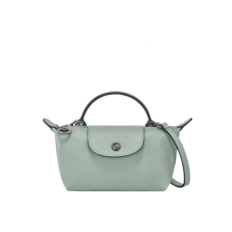 Sac Longchamp en cuir mini - Bleu clair