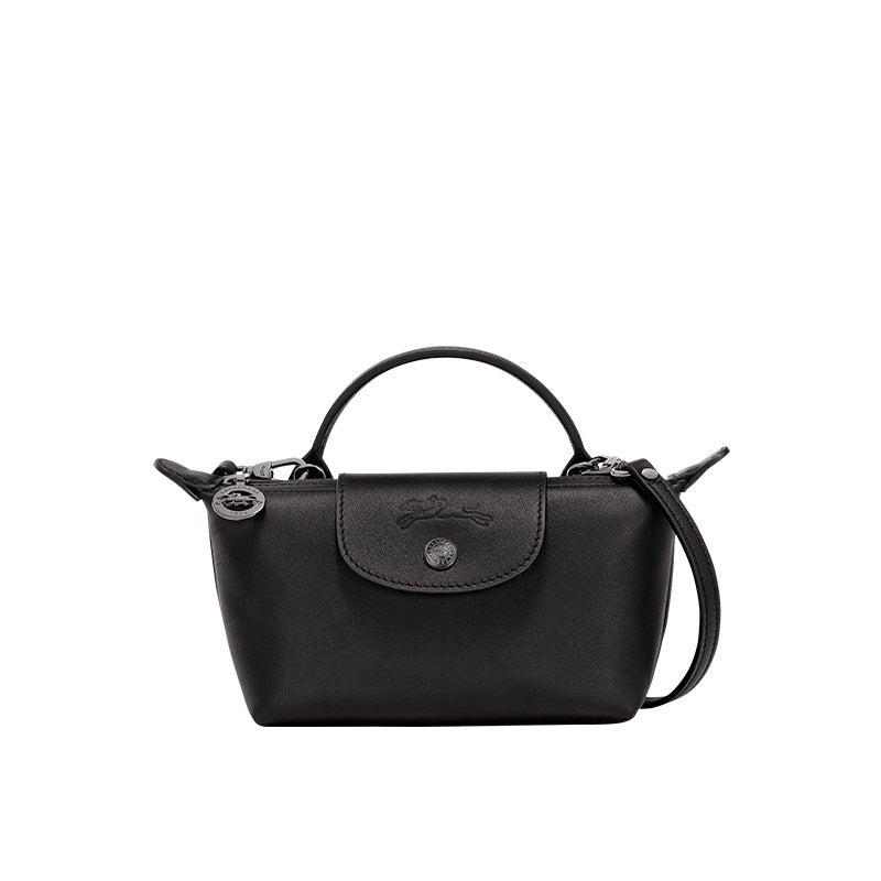 Sac Longchamp en cuir mini - Noir