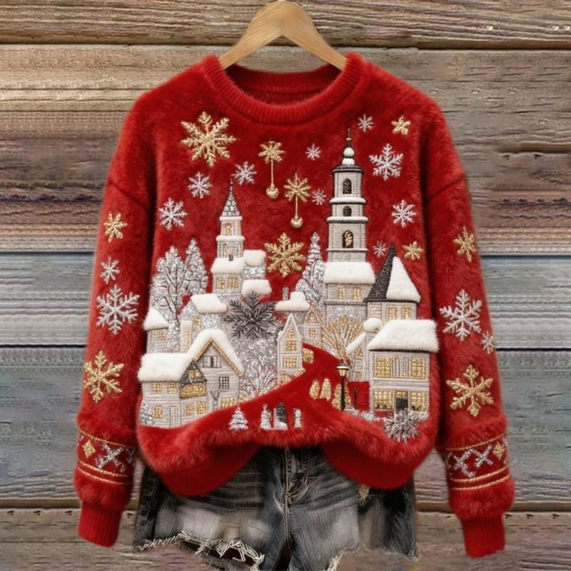 Talbot - Pull Fluffy Village d'Hiver