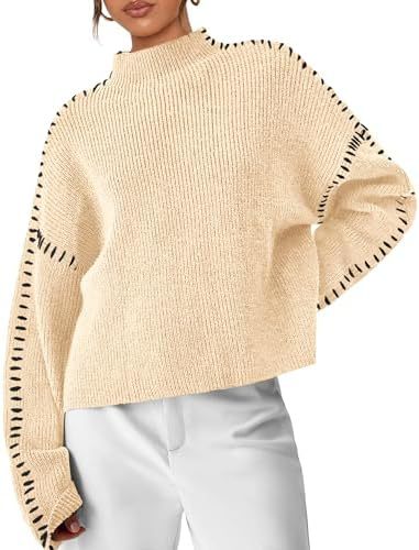 Pull d'automne confortable Nia de Danoir Paris, en maille douce, porté sur un mannequin.