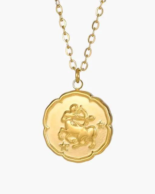 Zodiac Sign Necklace - Gold Old Money