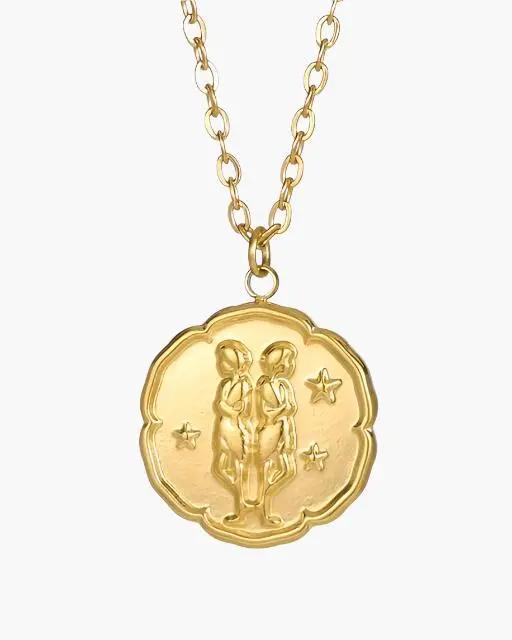 Zodiac Sign Necklace - Gold Old Money