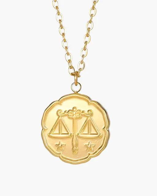 Zodiac Sign Necklace - Gold Old Money