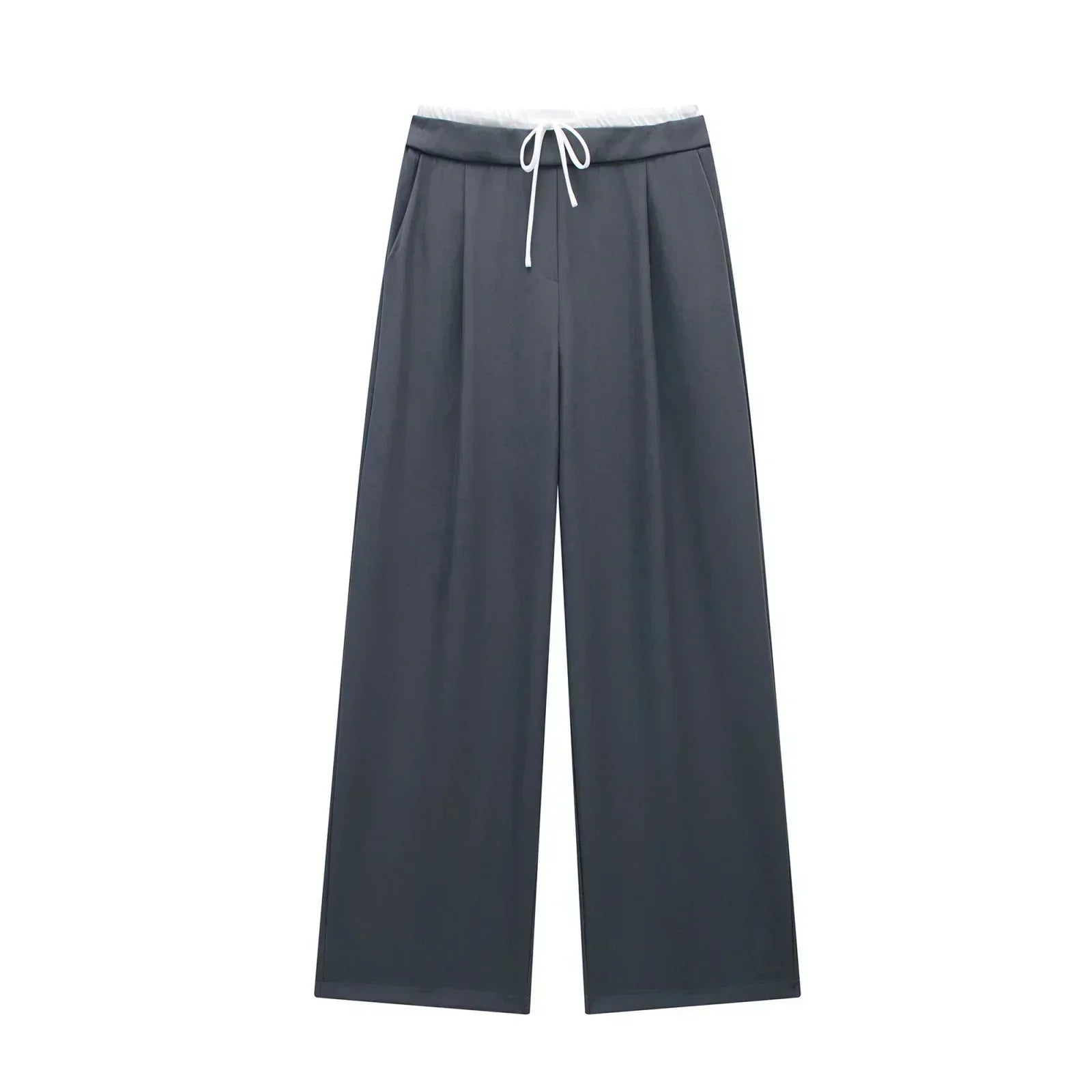 Pantalon Manon de Danoir Paris en tissu léger, coupe ajustée et coloris neutre, visible en gros plan.