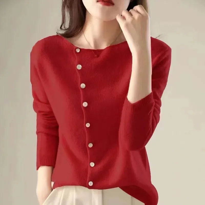 Mireille - Gilet en Tricot Élégant