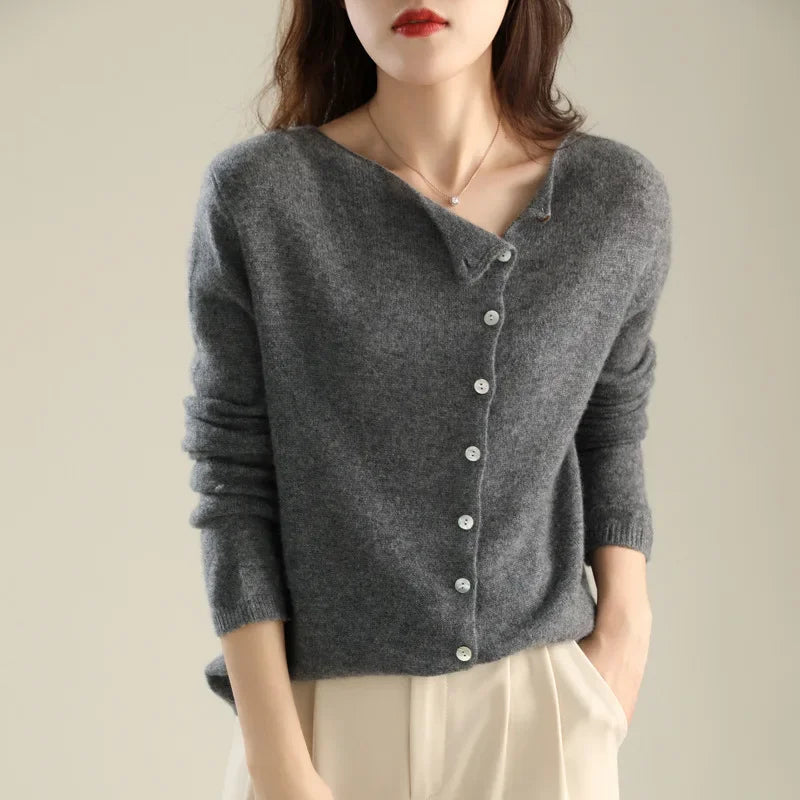 Mireille - Gilet en Tricot Élégant