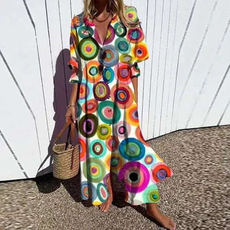 Maisie - Robe longue élégante et flatteuse