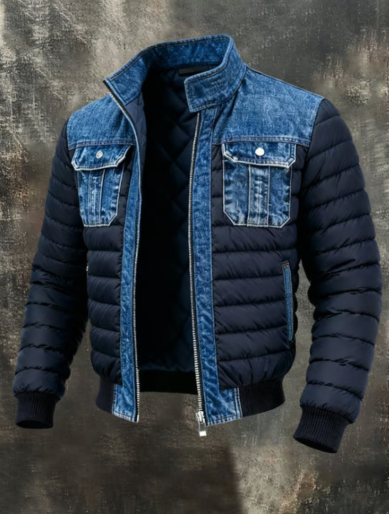 MAISON CLÉMENT PARIS™ | VESTE MATELASSÉE HYBRIDE ET DENIM