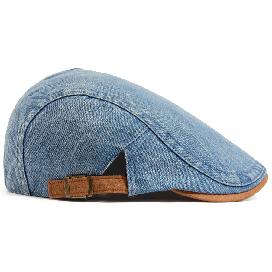 Bloom™ | Casquette Plate en Jean Premium – Style Intemporel & Confort au Quotidien
