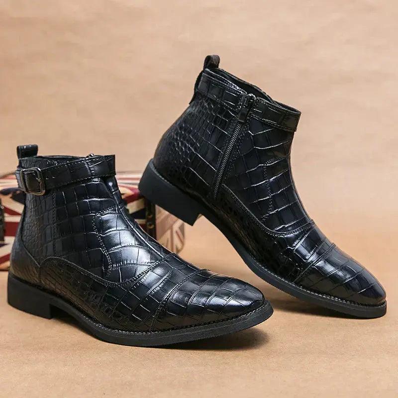 Dylan | Bottines en Cuir Synthétique avec Boucle Danoir Paris