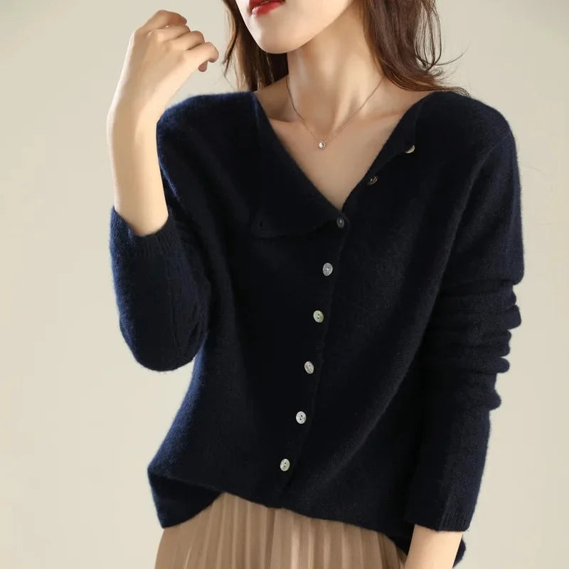 Mireille - Gilet en Tricot Élégant