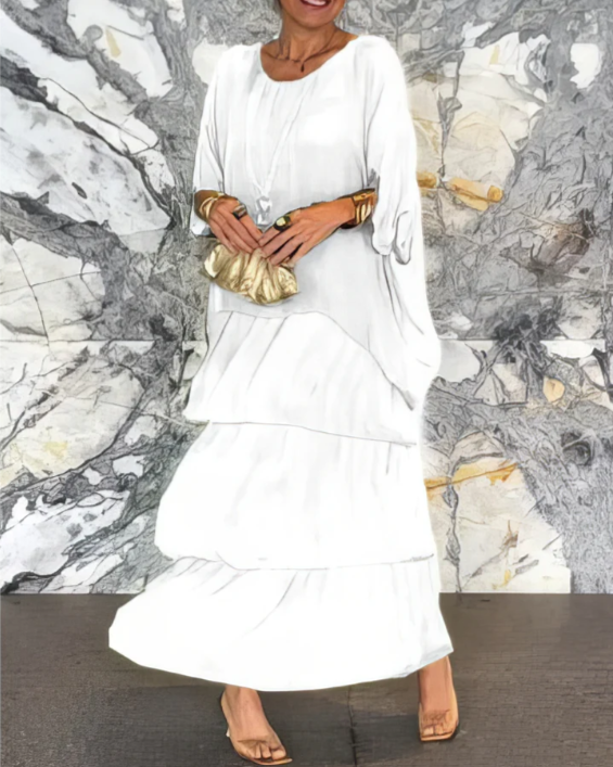 Lara | Robe longue fluide et élégante
