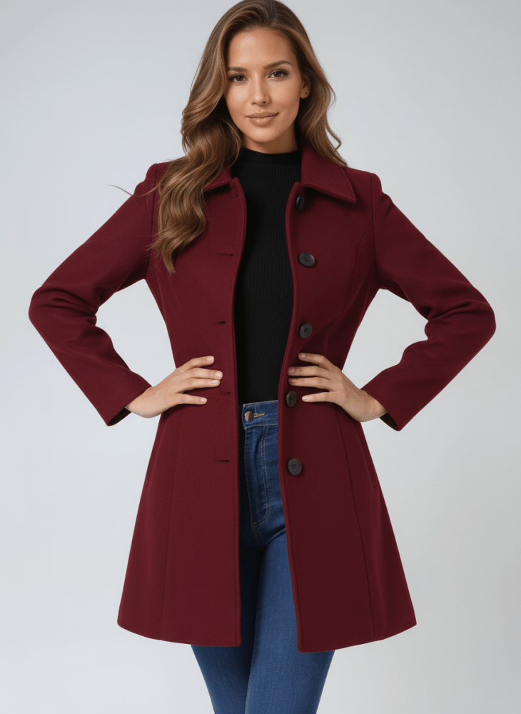 Helena - Élégant Manteau d'Hiver