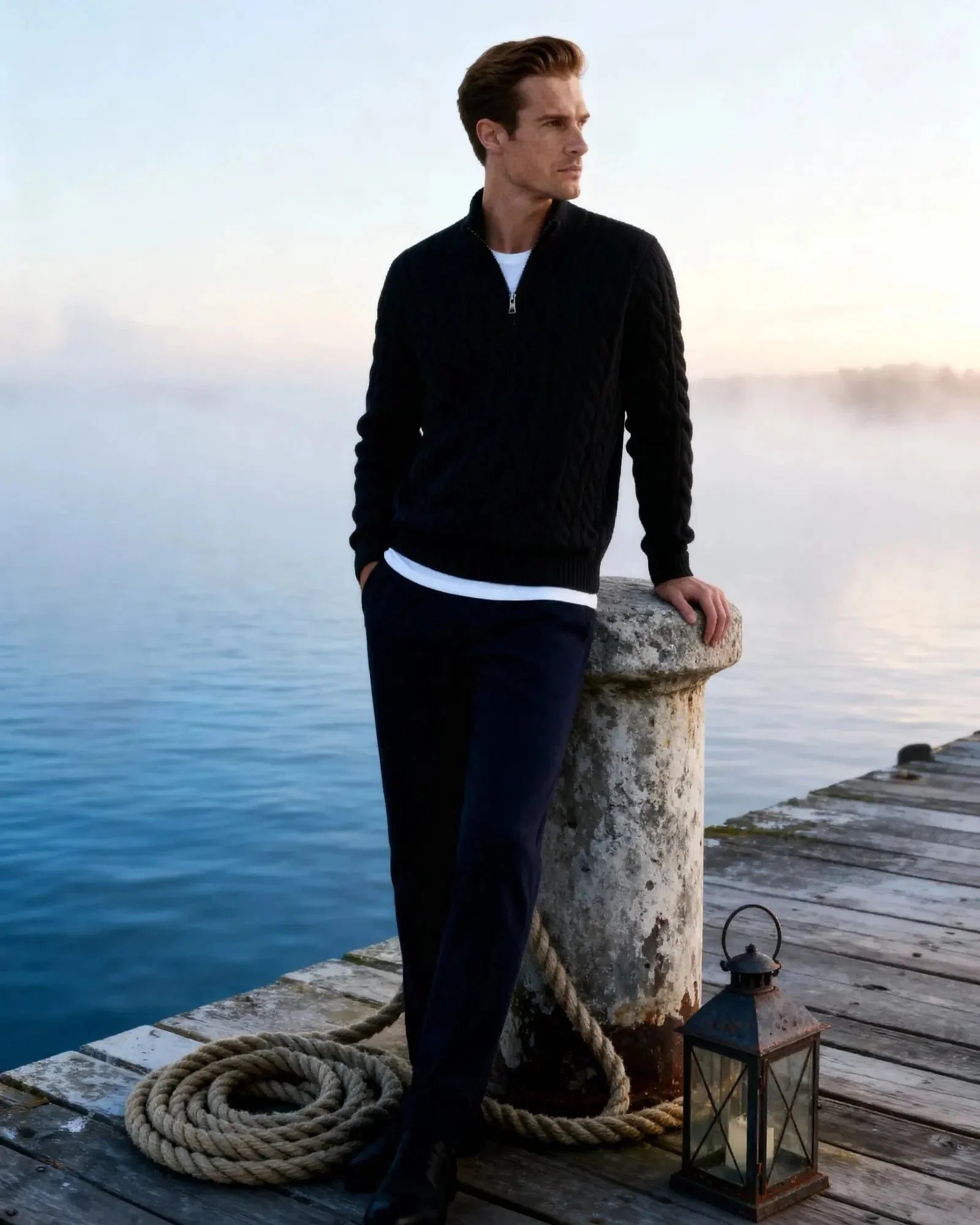 Verbier Half Zip Sweater Old Money