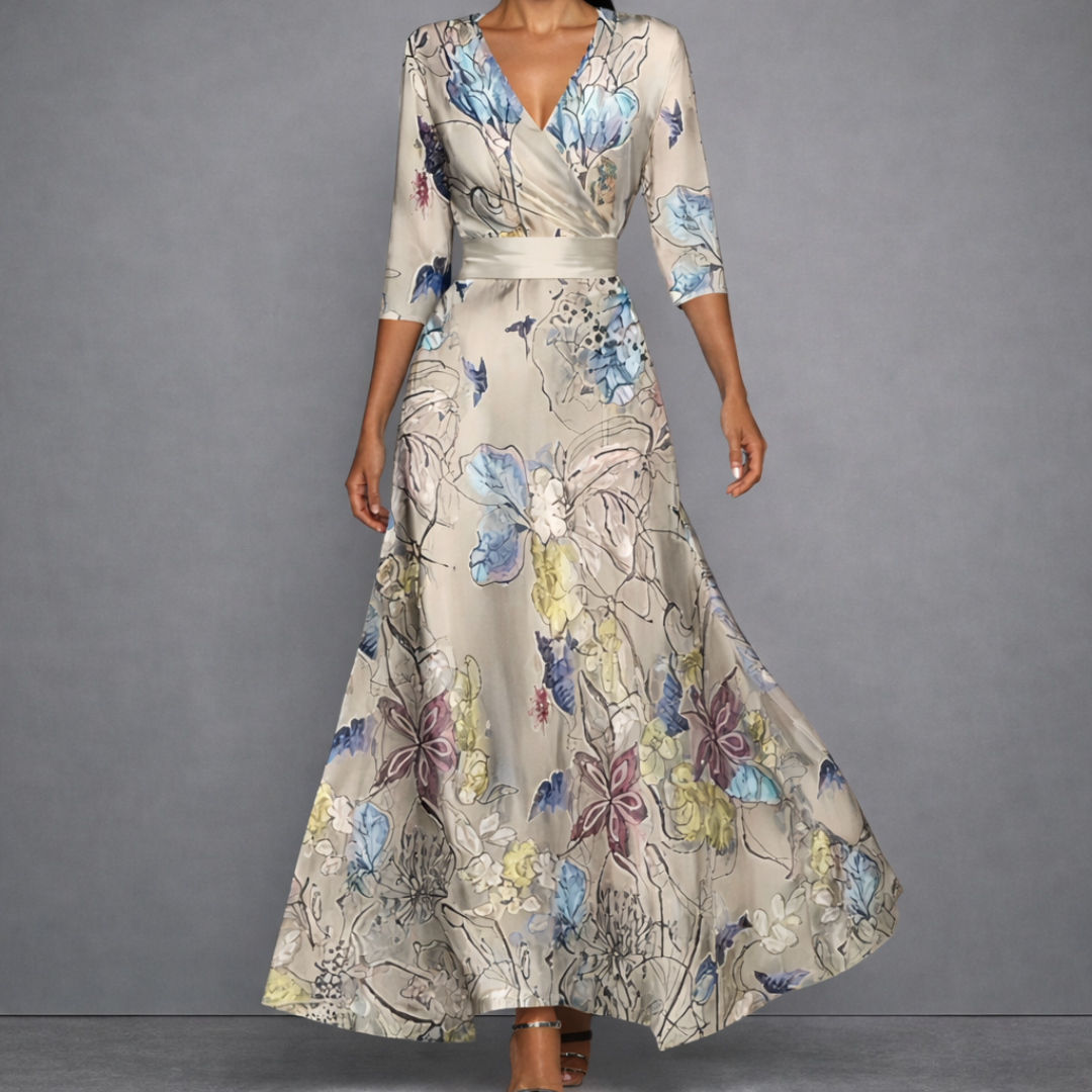 Margaret| Robe longue élégante