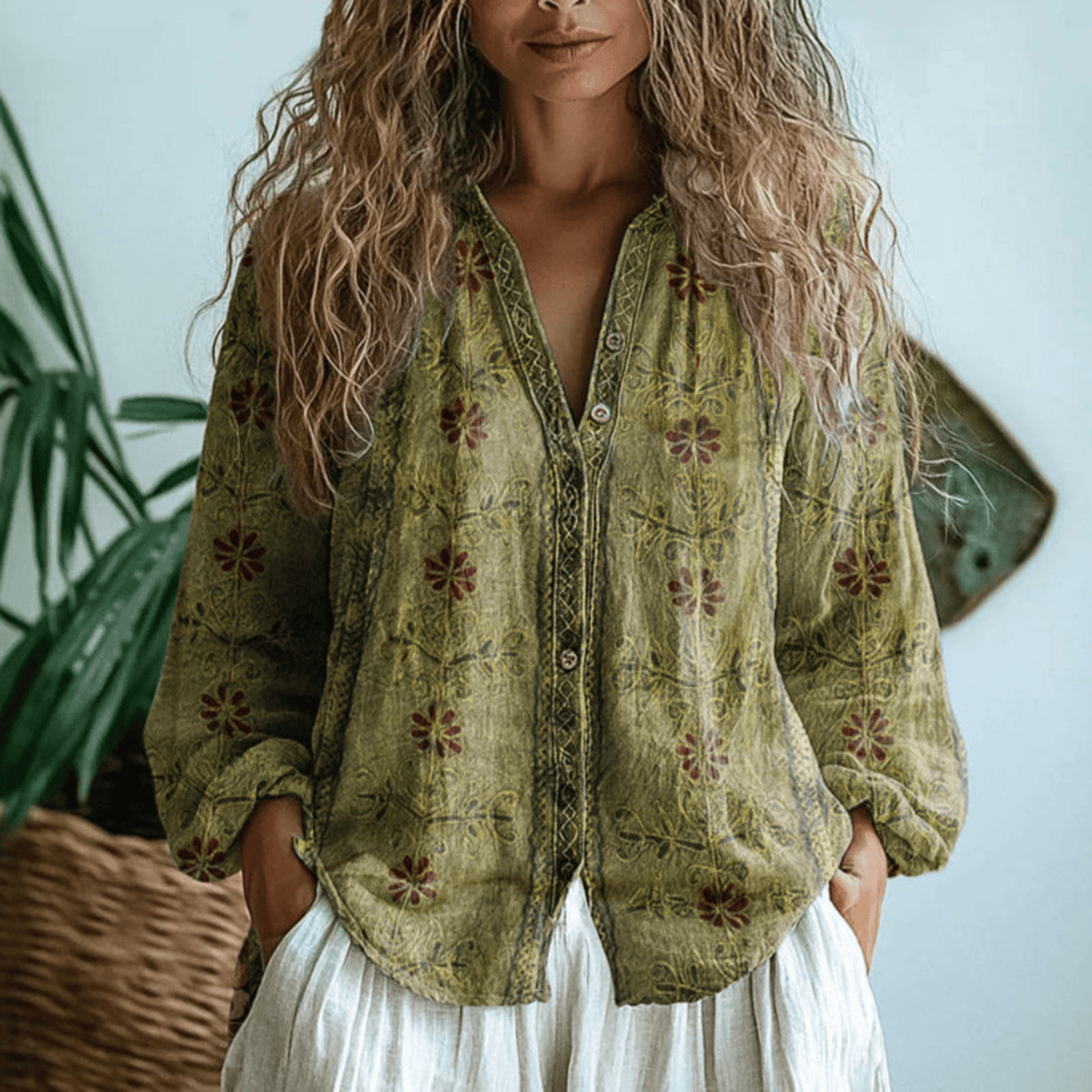 Wena™ | Women's Long Sleeve Blouse