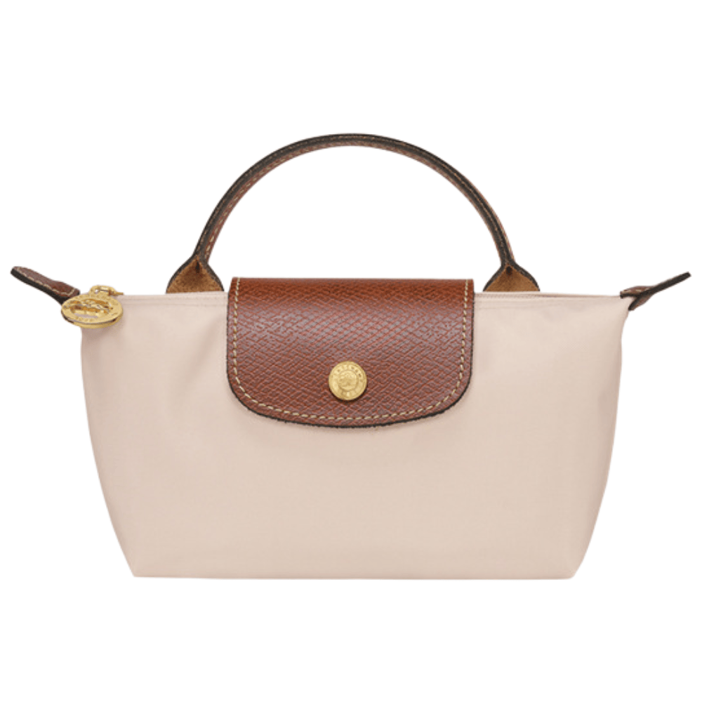 Sac à main blanc Danoir Paris Élan Mini avec bandoulière, toile élégante et design compact pour un style chic et pratique.