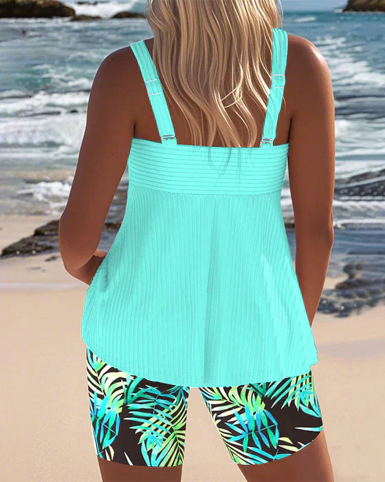 Daphne - Ensemble tankini côtelé flatteur