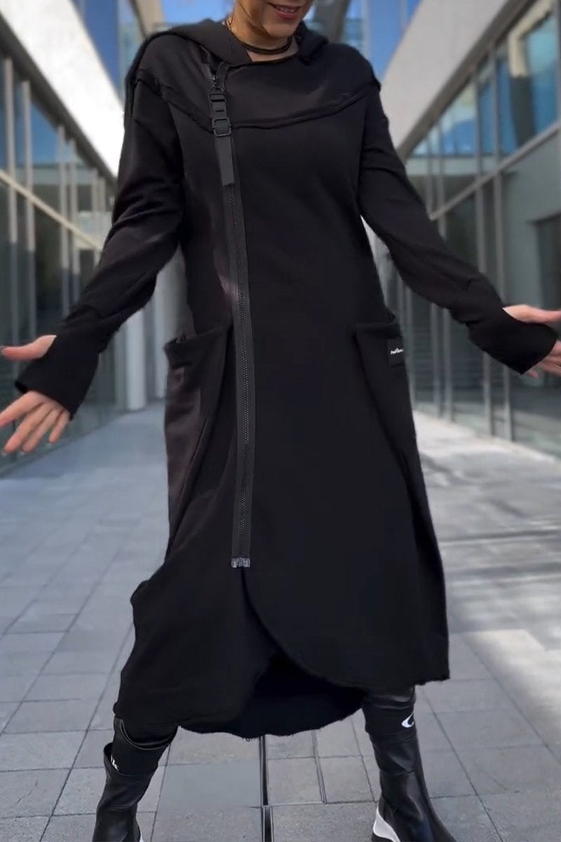 Hildegard - Robe Décontractée à Capuche
