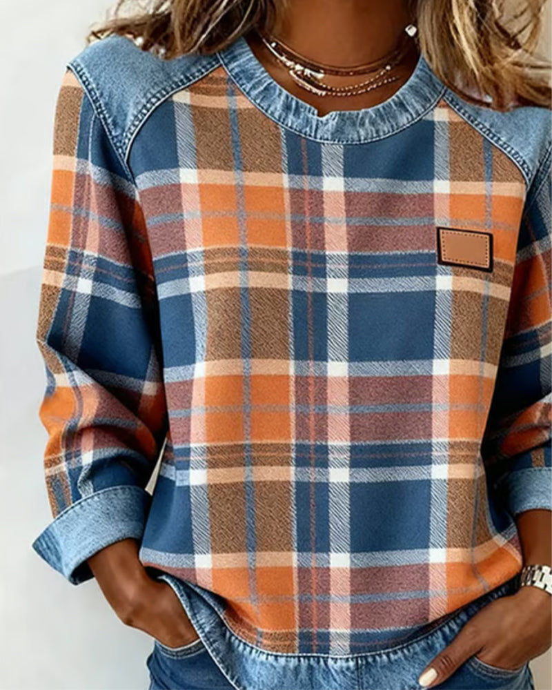 Célia - Sweat-shirt patchwork audacieux