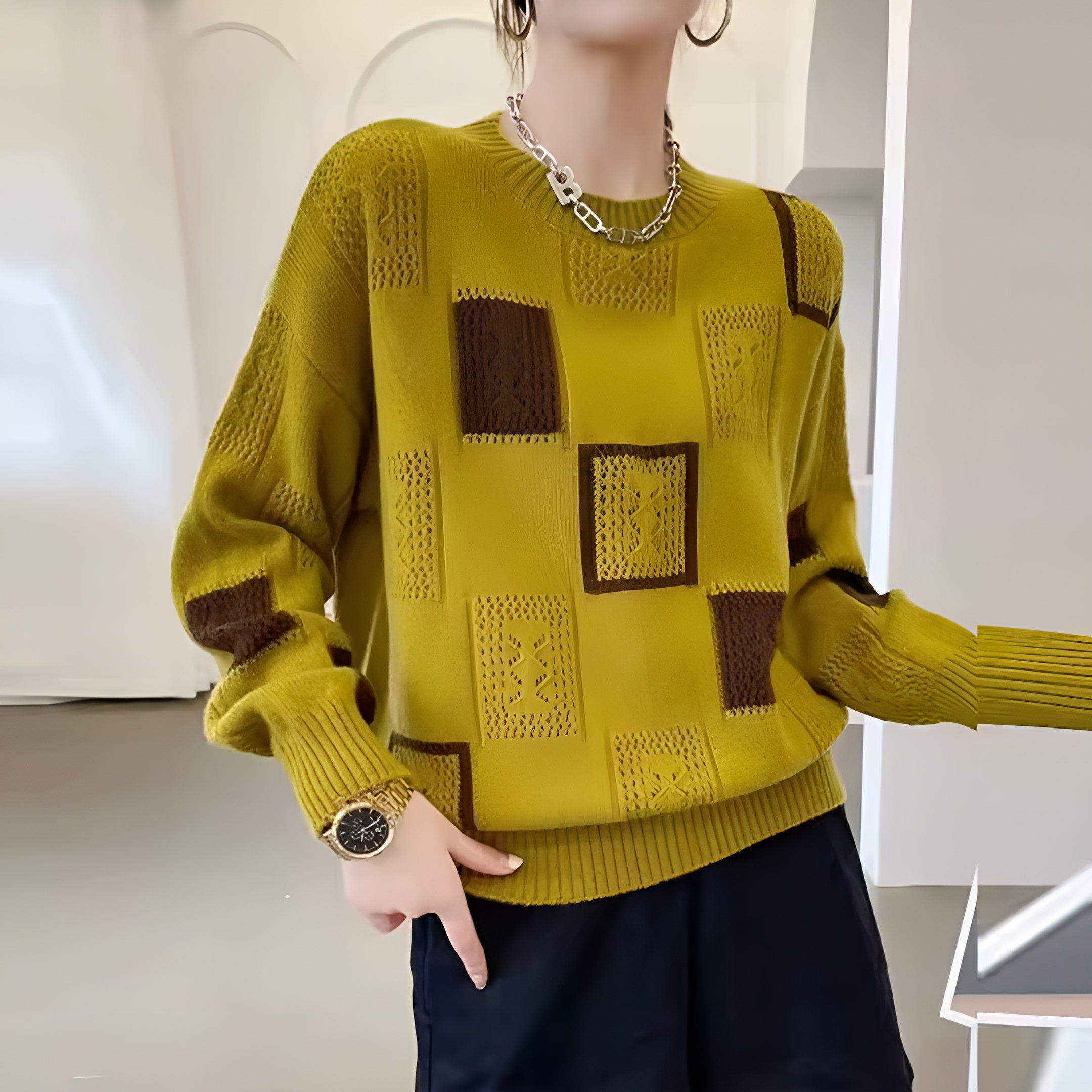 Alida - Pull Ajoué Tendance