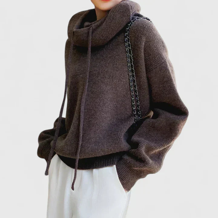 Sweat à capuche confortable Marie de Danoir Paris, tissu doux, capuche ajustable, style décontracté pour homme ou femme