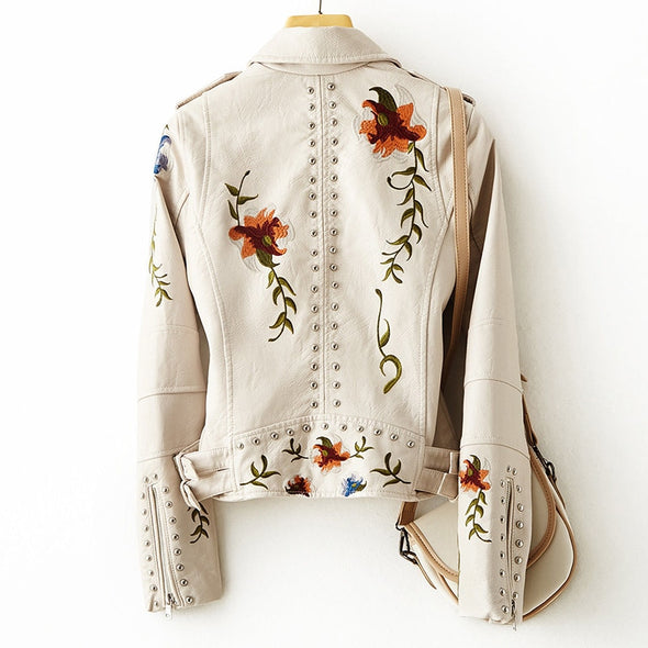 Veste fleurie rétro chic Livia de Danoir Paris, coupe élégante, motif floral blanc, style vintage féminin.