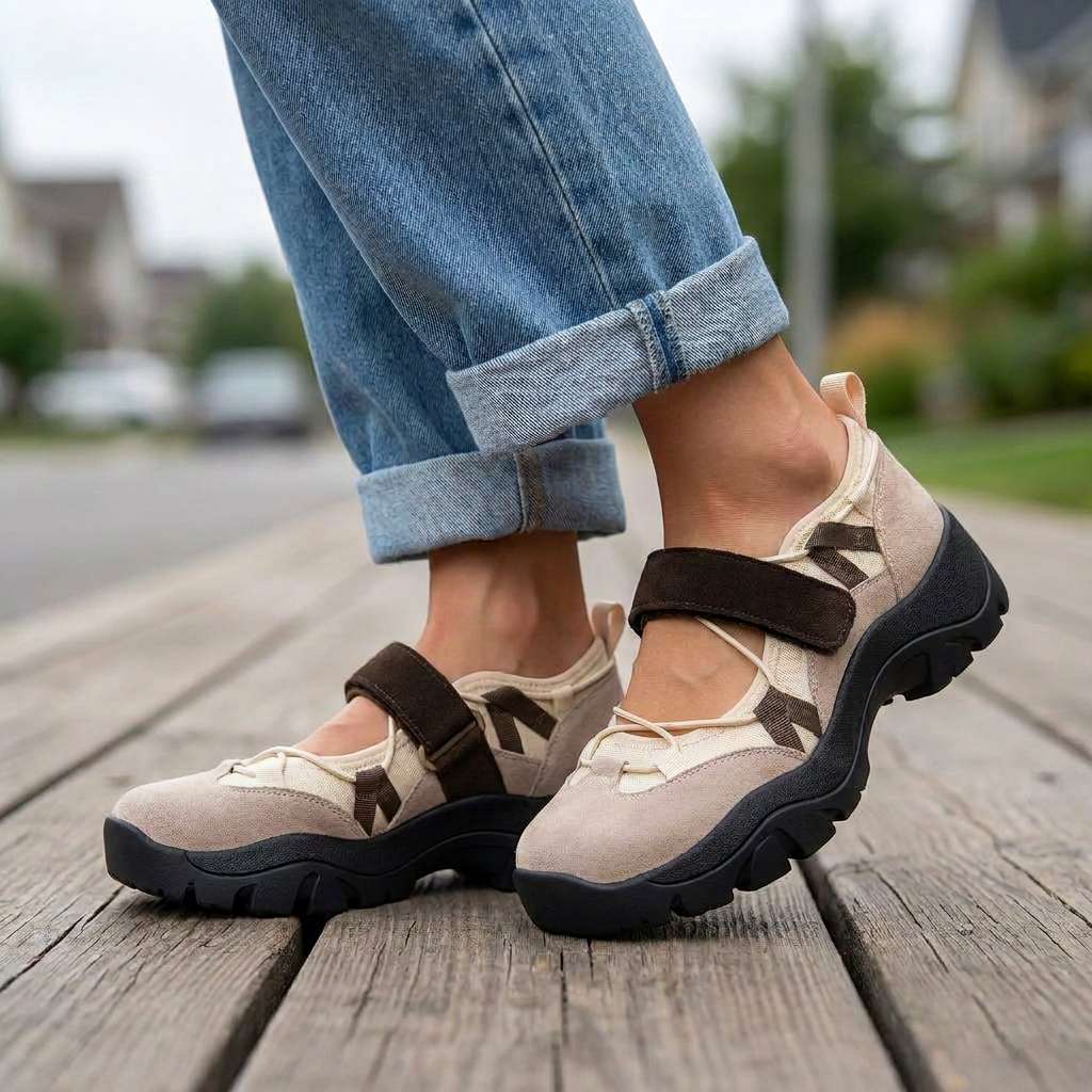 Mocassins beige Danoir Paris Velina ComfortWalk en cuir, avec semelle confortable et design élégant pour femmes.