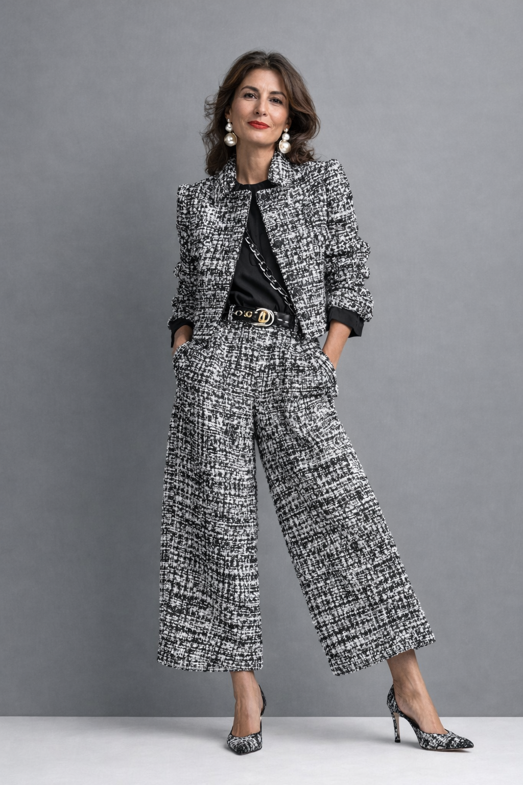 Ensemble sophistiqué et polyvalent Lucía de Danoir Paris, en noir, taille XS, comprenant haut et bas élégants.